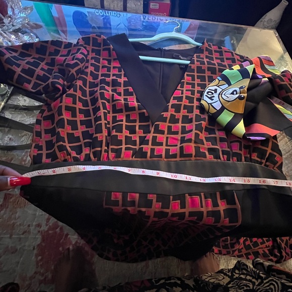 Bcbgmaxazria Geometric Wide- legged jumpsuit - Picture 7 of 16